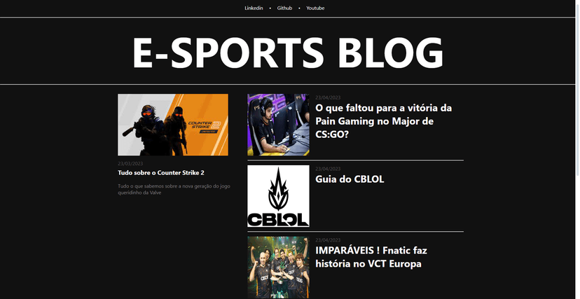 E-sports blog